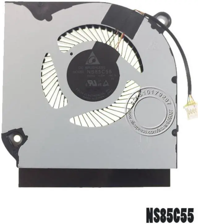 Main image of Laptop CPU Cooling fan NS85C55 DC05V 0.5A 4PIN -19l13 for ACER PREDATOR HELIOS 300 PH317-53 / PH315-52 (2019) DC28000QED0