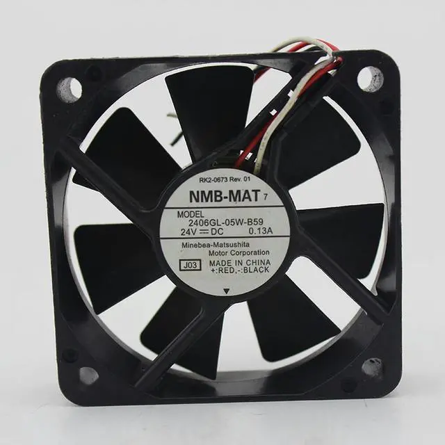 Main image of PBBDFE For 2406GL-05W-B59 6015 60mm DC 24V 0.13A server inveter cooling fan