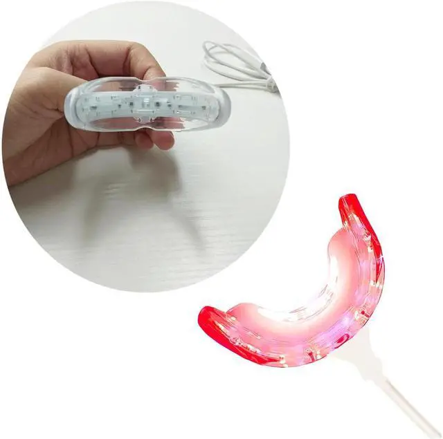 Alt view image 3 of 5 - COZING light therapy for teeth red light cold laser therapy massager usb port