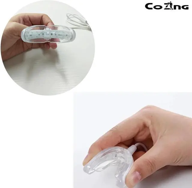 Alt view image 5 of 5 - COZING light therapy for teeth red light cold laser therapy massager usb port