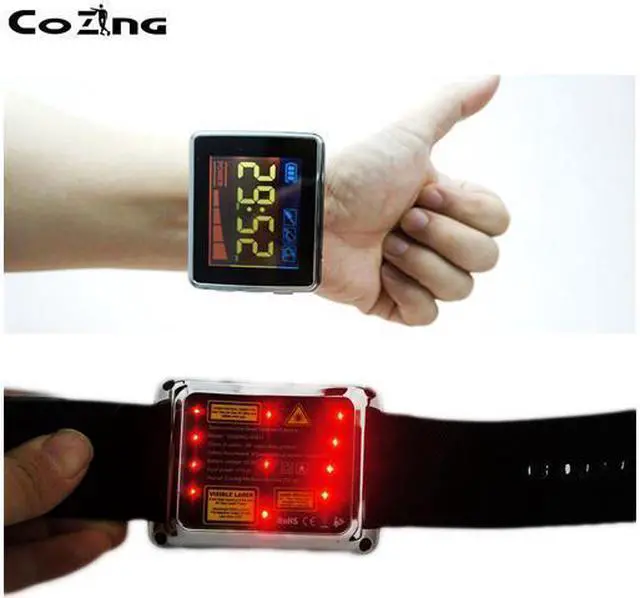 Alt view image 4 of 5 - COZING Red Light for Hypertension and Hyperlipidemia Red Light Wristwatch