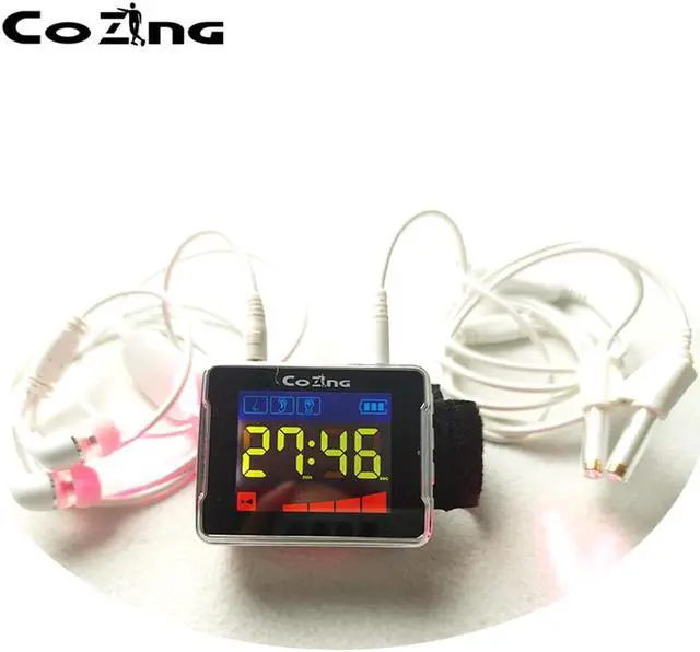 Alt view image 2 of 4 - COZING Multifunctional 650nm Red Light Therapy Wrist Watch Laser Pain Relief Physiother  Treatment of high blood pressure, rhinitis, otitis media