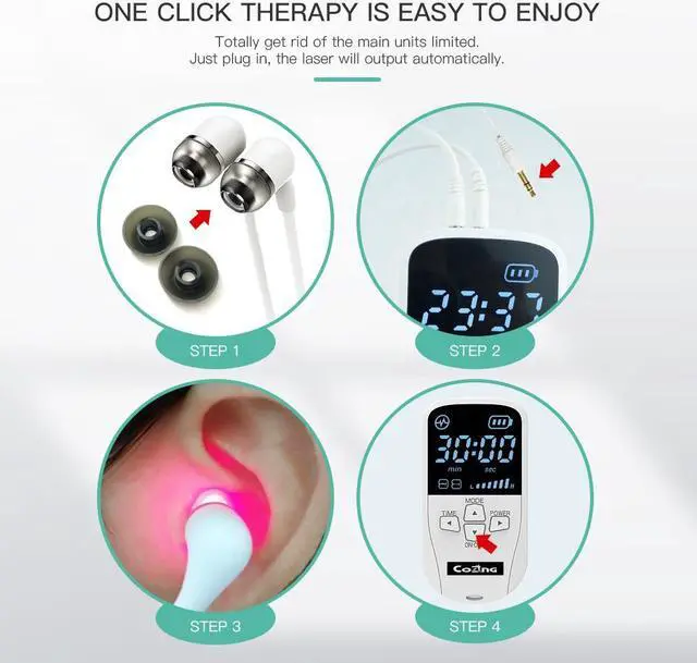Alt view image 4 of 5 - COZING Intranasal Ear Red Light Therapy for Rhinitis, Tinnitus, Otitis Media Attached Nasal Probe Ear Probe