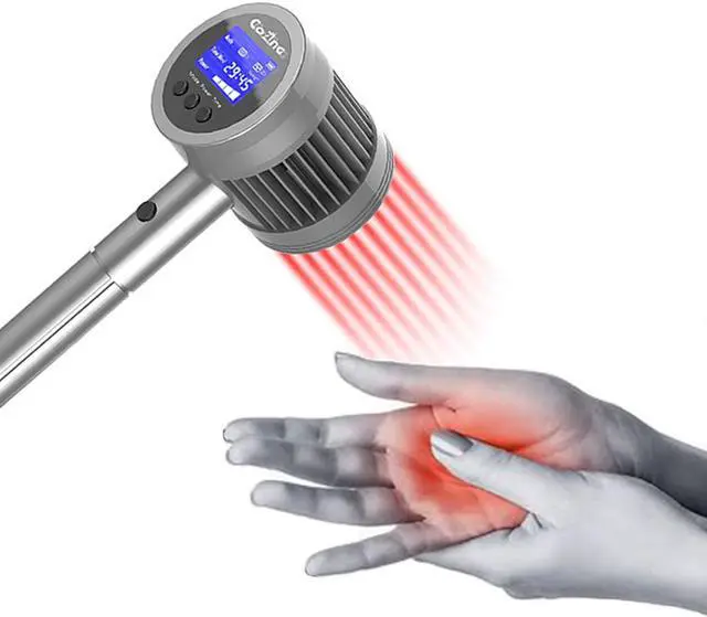 Alt view image 2 of 5 - COZING Lllt Cold Laser Therapy 6*808nm 19*650nm Best Red Light Therapy For Humans/Pet Sports Injuries Or Joint Pain Laser pain Relief Device for deep pain like Osteoarthritis