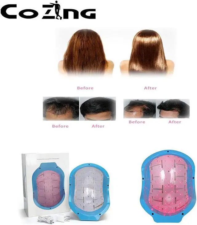 Alt view image 3 of 4 - COZING 80pcs LED Diodes Red Light Hair Regrowth Cap 678nm Near-infrared Light Reduces Oiliness Strengthen Hair Roots Anti-Hair Loss Helmet