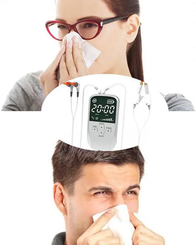 Alt view image 4 of 5 - COZING Nose Rhinitis Sinusitis Cure Therapy Massage Hay Fever Low Frequency Pulse Laser Health Care Machine