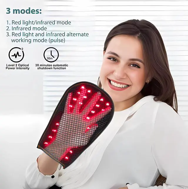 Alt view image 2 of 5 - COZING Red Light Therapy & Vibration Massage Knee Brace - Wireless Rechargeable Controller, 660nm&850nm Red Light Therapy Heated Device for Knee/Joint/Elbow/Shoulder Pain Relief, Faster Recovery