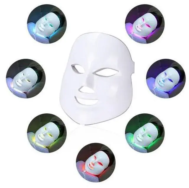 Main image of COZING 7 Colors Led Light Therapy Facial Mask, Face Light Therapy Mask for Face, Reduce Wrinkles Smooth Skin, Infrared Light Skin Rejuvenation
