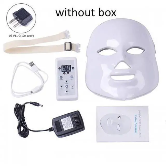 Alt view image 5 of 5 - COZING 7 Colors Led Light Therapy Facial Mask, Face Light Therapy Mask for Face, Reduce Wrinkles Smooth Skin, Infrared Light Skin Rejuvenation