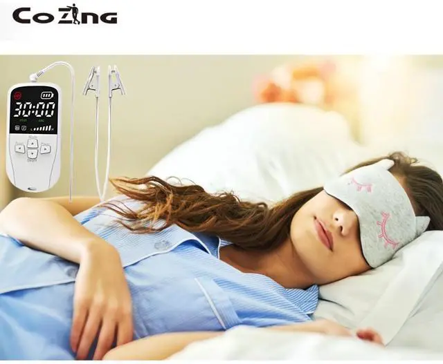 Main image of COZING Insomnia Sleep Aid CES Device Electromagnetic Therapy Equipment with Plastic Tens Electrodes for Stress Relief