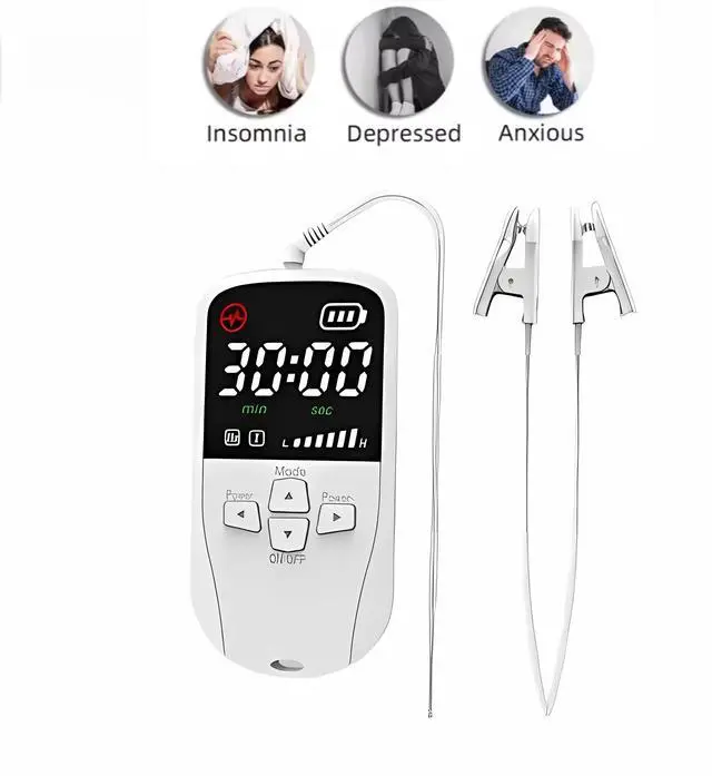 Alt view image 4 of 6 - COZING Insomnia Sleep Aid CES Device Electromagnetic Therapy Equipment with Plastic Tens Electrodes for Stress Relief