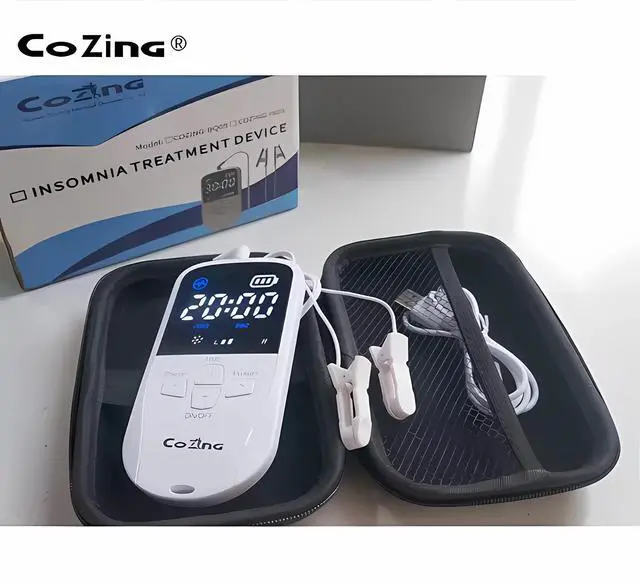 COZING CES Microcurrent Body Sleep Aid Device Ear Clip for Adults' Insomnia Relief Stress Physical Sleeping Helper
