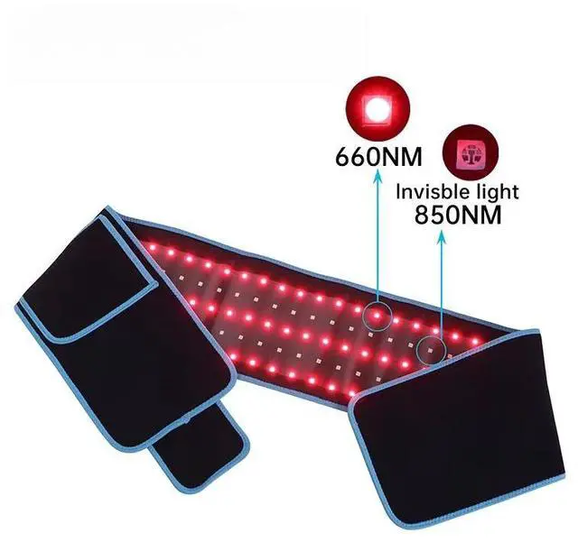 Alt view image 2 of 6 - COZING Red Light Therapy for Body,Near Infrared Light Therapy Wrap Belt for Shoulder Waist Muscle Knee Leg Pain Relief Relax,660nm&850nm LED Beads Red Light Therapy Device with Timer