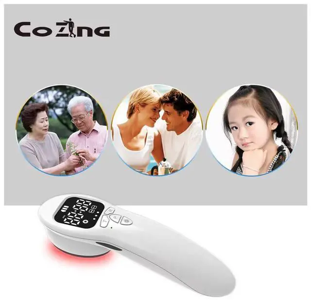 Alt view image 3 of 4 - Cozing Portable Infra Red Light Therapy Device for Body Pain Relief, Joint Muscle Infrared Light with LED Display, Near Red Light Therapy Wand for Human Pet Dog Cat Horse Shoulder Back Waist Neck Knee