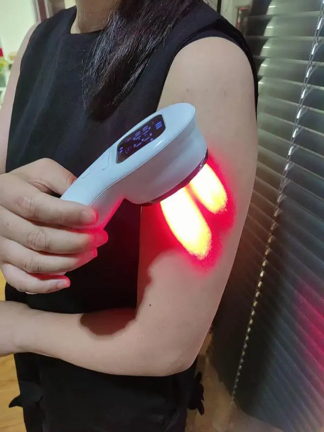 Alt view image 2 of 4 - Cozing Portable Infra Red Light Therapy Device for Body Pain Relief, Joint Muscle Infrared Light with LED Display, Near Red Light Therapy Wand for Human Pet Dog Cat Horse Shoulder Back Waist Neck Knee