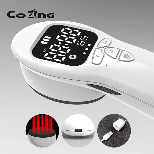 Alt view image 2 of 4 - Cozing Portable Infra Red Light Therapy Device for Body Pain Relief, Joint Muscle Infrared Light with LED Display, Near Red Light Therapy Wand for Human Pet Dog Cat Horse Shoulder Back Waist Neck Knee