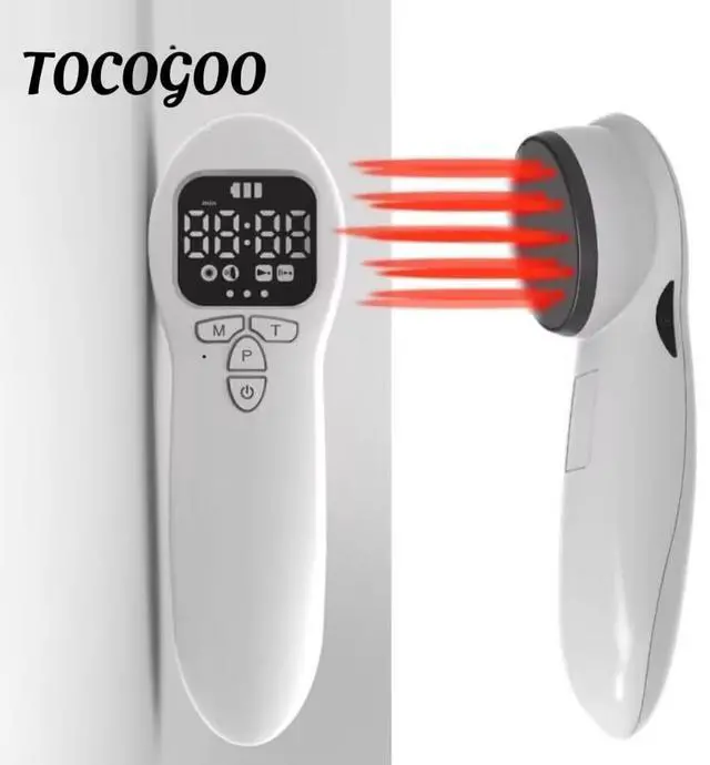 Alt view image 3 of 4 - Cozing Cold Laser Therapy Device with Tripod for Humans & Dogs,3x808nm+14x650nm lllt Low Level Laser Therapy Wand, LED Portable Red Infrared Light Therapy Machine for Joint and Muscles