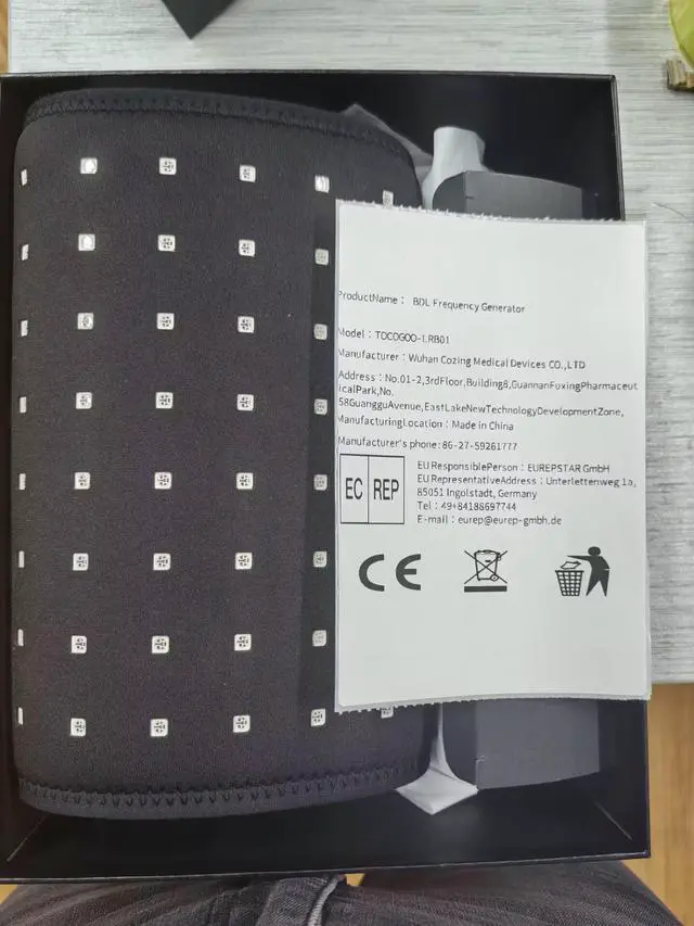 Alt view image 4 of 4 - COZING Red Light Therapy Belt, Infrared Light Therapy for Body, Wearable Wrap with Timer for Back Shoulder Waist Muscle Pain Relief, Improve Joint Inflammation, Red Light Therapy for Body