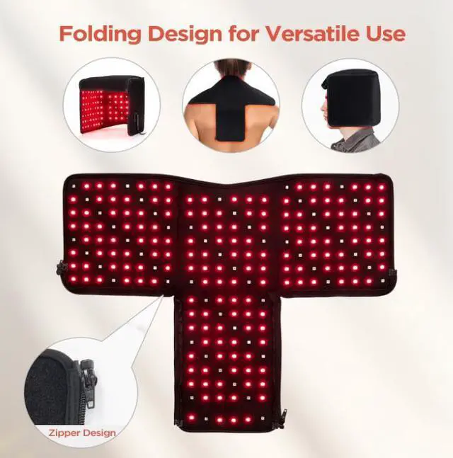 Alt view image 2 of 4 - COZING Red Light Belt for Shoulder, Neck, Knee, Back, Red Light Belt Wrap for Body Comfort, Flexible Wearable, Foldable & Portable, Home Use, Christmas Gift for Men