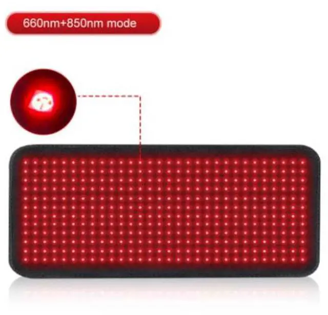 Alt view image 4 of 5 - COZING 660nm LED Red Light Therapy for Body and 850nm Near Infrared Light Therapy Devices 31.5''x11.8'' Large Pads , Wearable Wrap for Leg Thigh Knee Belly Back Waist Pain Relief