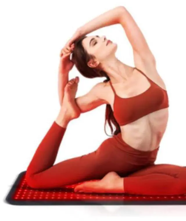 Alt view image 2 of 3 - COZING Red Light Therapy Mat for Body - 360 LEDs Large Red & Infrared Light Therapy Pad Blanket with Infrared Light 850nm & 660nm for Full Body Waist Shoulder Muscle