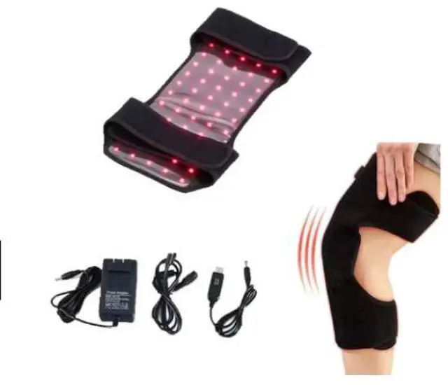 Main image of COZING Red Light Therapy Knee Brace for Pain Relief, Vibration Knee Massager with Heat and Red Light Therapy Device, 660nm & 850nm Lights Near Infrared