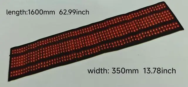 Main image of COZING Red Light Therapy Mat for Body, Red Light Mat with 630Pcs 3 Wavelength LEDs for Body Pain Relief, 62.99" x13.78" Large Mat with Personalized Mode Adjustment for Easy Use