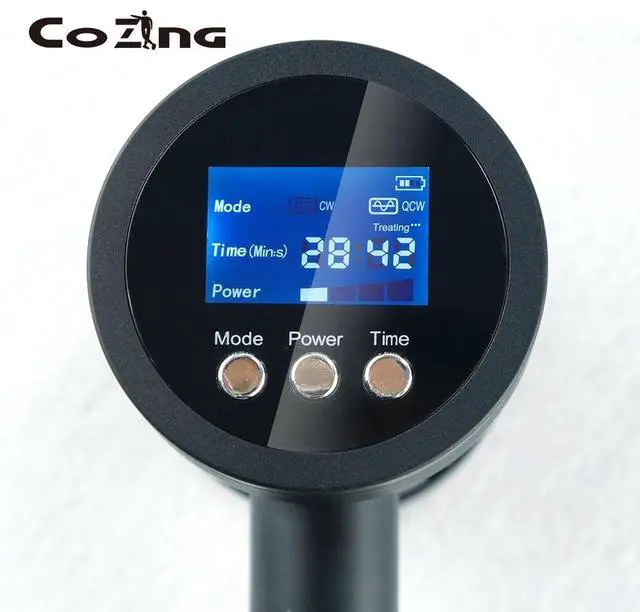 Alt view image 2 of 3 - COZING Handheld Red Light Therapy Device - 650nm & 808nm Dual Wave Rechargeable, Portable Cold Laser for Pain Relief in Humans & Pets