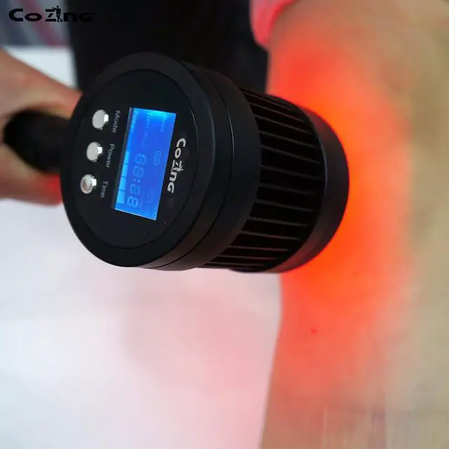 Alt view image 2 of 4 - COZING Red Light Therapy for Dogs - Infrared Red Light Therapy for Pain Relief, Near Infrared Light for Joint Muscle Pain Relief with Led Display, Dual Wavelength (650nm+808nm)