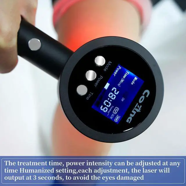 Alt view image 3 of 4 - COZING Cold Laser Therapy Device, Portable Red Light Therapy with 808nm and 650nm, Near Infrared Laser Therapy Relieve Pain and Accelerates Wound Healing for Pets Dogs Horse Cats