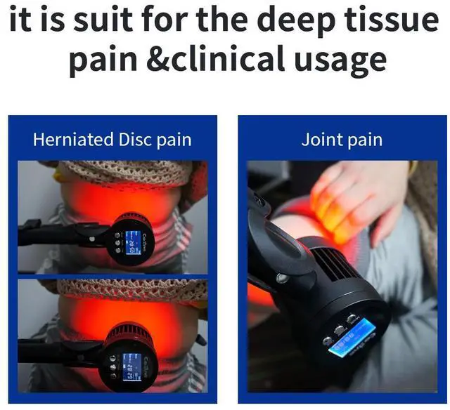 Alt view image 2 of 4 - COZING Cold Laser Therapy Device, Portable Red Light Therapy with 808nm and 650nm, Near Infrared Laser Therapy Relieve Pain and Accelerates Wound Healing for Pets Dogs Horse Cats