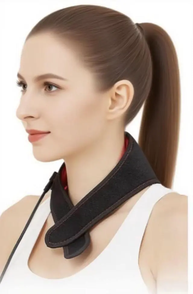 Alt view image 2 of 3 - COZING Red Light Therapy Neck Shoulder, Infrared Light Therapy Device for Body with Massage and Timer,Wearable 660nm&850nm Red Light Therapy Wrap Pads for Body at Home