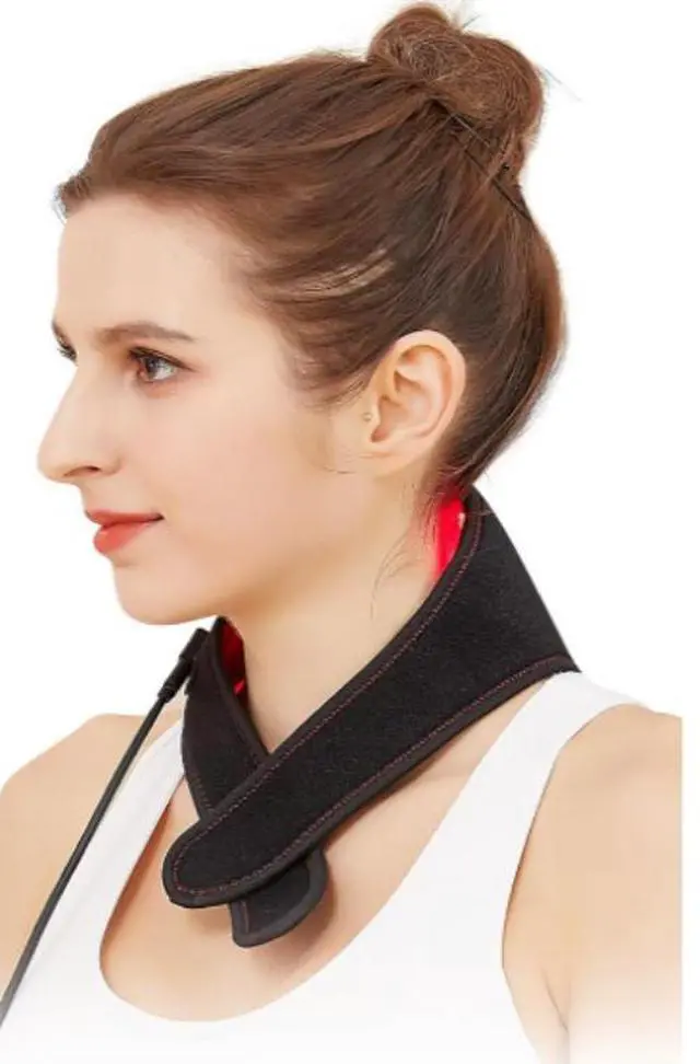 Alt view image 4 of 4 - COZING Red Light Therapy Belt for Neck, Infrared Light Therapy Flexible Wearable Wrap Pad, Red Light Therapy Device for Body Back Shoulder Waist Muscle Pain Relief for Women Gift,17.7*8.2 inch