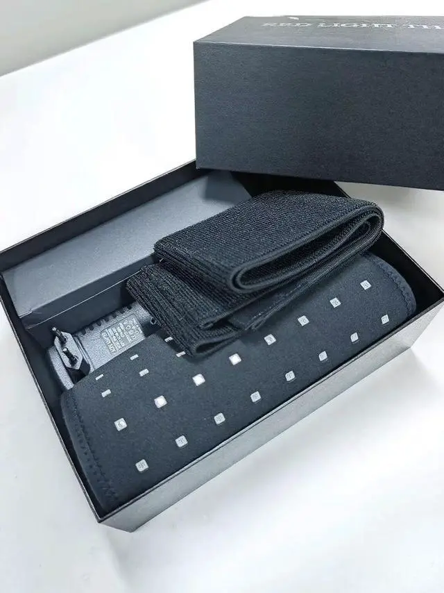 Alt view image 3 of 3 - COZING Red Light Therapy Infrared Light Therapy Pad Wearable Wrap Heating Pad for Body Pain Relief Back Waist Shoulder Knee Feet Faster Body Energy Recovery with Timer