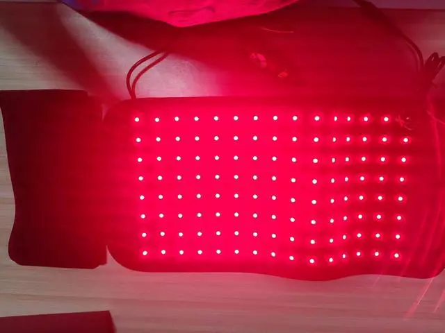 Alt view image 2 of 3 - COZING Red Light Therapy for Body, 16.5" x 8" Infrared Light Therapy Pad  Large Red Infrared Heating Therapy Wrap Pad Belt for Back Shoulder Leg Relief Home Office Use, Ideal Gift