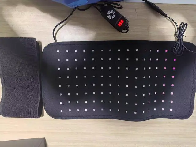Alt view image 3 of 3 - COZING Red Light Therapy Pad 16.5" x 8" Large Mat 660nm & 850nm Infrared Light Therapy Devices Wearable Wrap Padfor Full Body Shoulders Waist Back Knee Joint Muscle Pain Relief