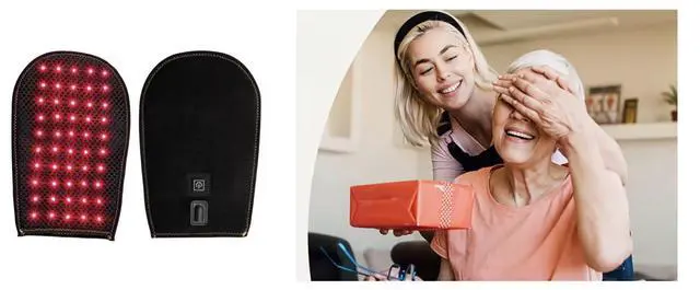 Alt view image 3 of 3 - COZING Red & Infrared Light Therapy for Hand Pain Relief with 660nm Red 850nm Infrared Light,Protable and safe, Infrared Light Therapy Glove for Hands Fingers Wrist Joint Stiffness Treatment