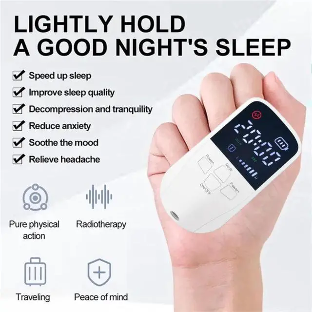 Professional CES Therapy Device - Microcurrent Stimulation for Sleep, Stress, Migraine & Anxiety Relief