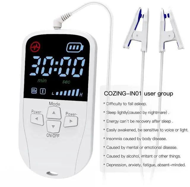 Alt view image 5 of 7 - Vagus Nerve Stimulator Ear Clip | CES Sleep Aid for Insomnia & Stress | Portable Fast Sleep Headphone Style