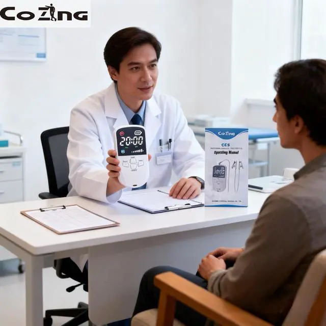 Alt view image 7 of 7 - Natural Insomnia Relief Device | CES Ear Clip Stimulator | Drug-Free Sleep Aid for Anxiety & Stress