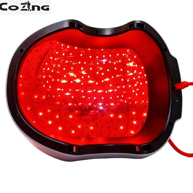 Alt view image 2 of 6 - 6750mW Max Laser Hair Growth System 90 Lasers 210 LEDs Dual Wavelength 12 Treatment Modes Frontal Crown Full Scalp Wireless Remote Control