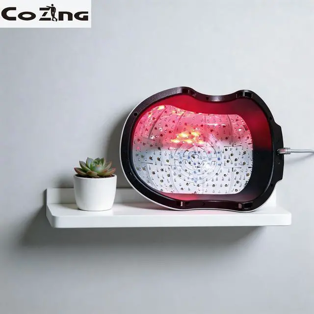 Alt view image 3 of 6 - 6750mW Max Laser Hair Growth System 90 Lasers 210 LEDs Dual Wavelength 12 Treatment Modes Frontal Crown Full Scalp Wireless Remote Control