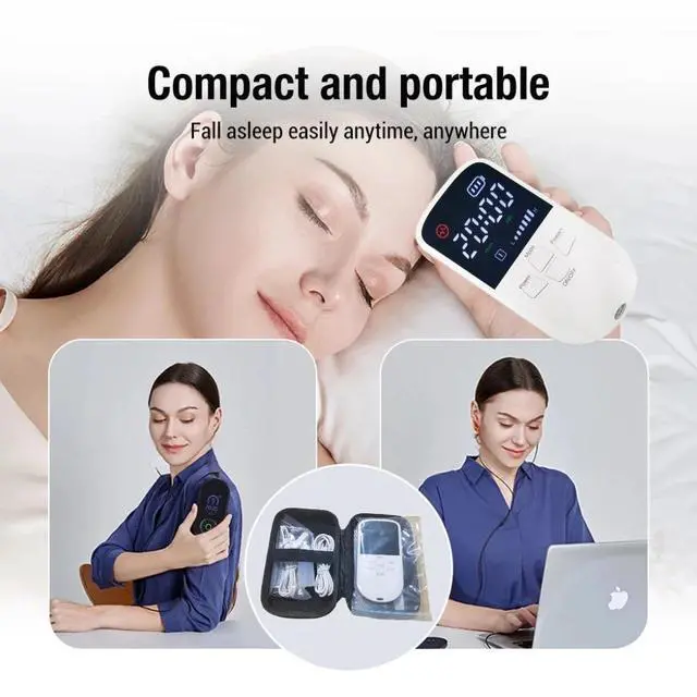 Main image of CES Ear Clip Electrode Stimulation Device Brain Electronic Therapy Machine Sleep Aid Insomnia Relief Anxiety Reducer Relax