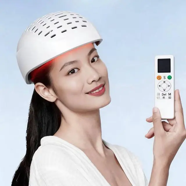 Alt view image 2 of 7 - Hair Regrowth Laser Cap with 12-Zone Precision Treatment COZING 210 Diodes +90LED 650nm Red Light Therapy Helmet