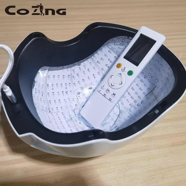 Main image of COZING Laser Hair Growth Cap 12-Zone Precision Treatment 210 Diodes +90LED Red Light Therapy Helmet Anti Hair Loss Machine