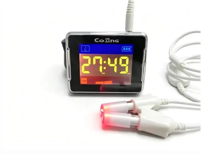 Alt view image 2 of 5 - Professional 3 In 1 Laser Infrared Red Light Physiotherapy Wrist Watch Nasal Cavity Ear Canal Wrist 650nm Cold Laser LLLT Tool