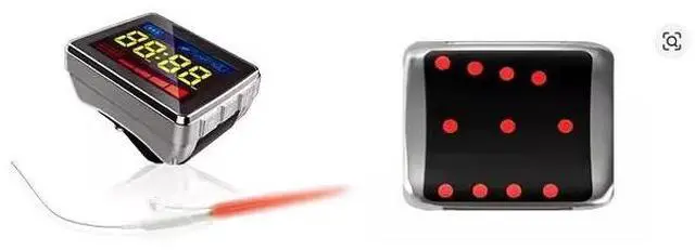 Alt view image 2 of 5 - Laser Therapy Watch Heart Rate 650nm Cold Laser Therapy for Diabetes Rhinitis Hypertension High Blood Pressure