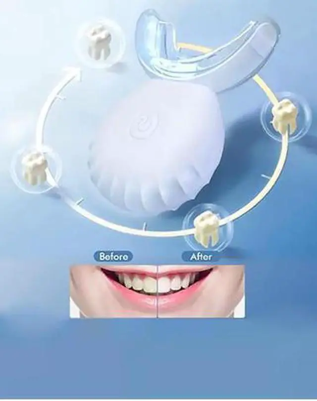 Alt view image 3 of 5 - Teeth Whitening Kit Safe for Sensitive Teeth & Enamel Wired Teeth Whitening Light Device with 16 Blue LED Birthday Gifts for Women Men Gum Health