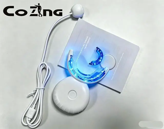 Main image of Teeth Whitening Kit Safe for Sensitive Teeth & Enamel Wired Tooth whitening Accelerator Light with 16 Blue LED Birthday Gifts for Men Gum Health