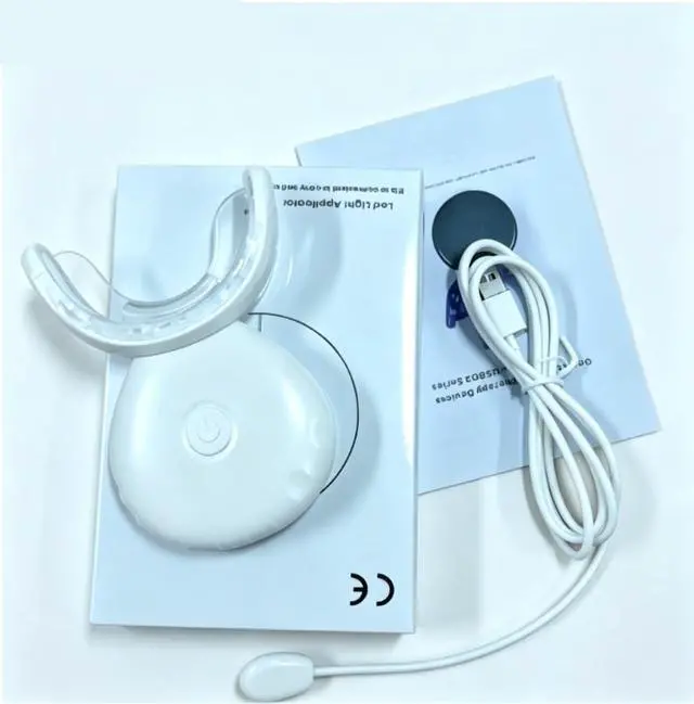Alt view image 3 of 6 - Rechargeable Teeth Whitening Light 16 LED Blue UV Teeth Whitening Lamp Professional LED Accelerator Lights Only(Gel Not Included)